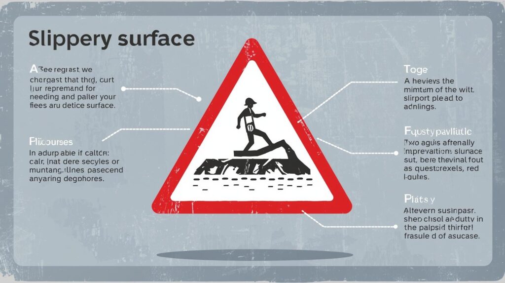 Warning of Icy Surfaces