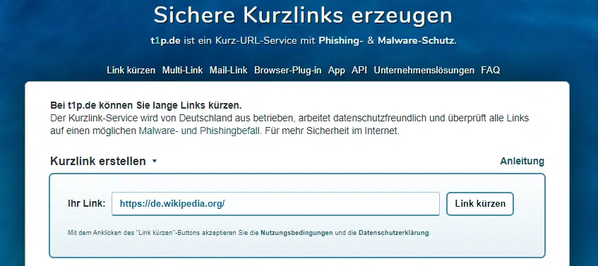 link kürzen