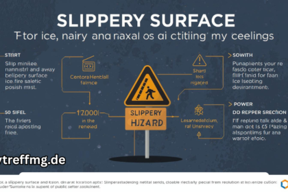 warning of icy surfaces